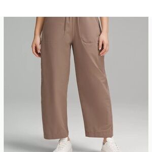 Lululemon barrel leg Pants in Taupe